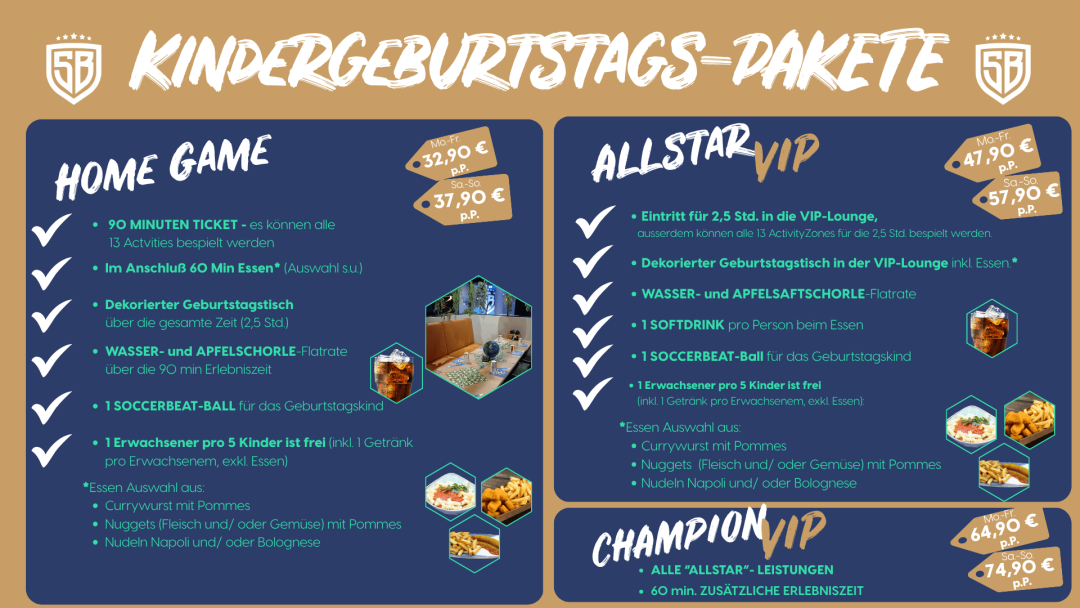 Kindergeburtstag in Frankfurt in der Soccerbeat verbringen